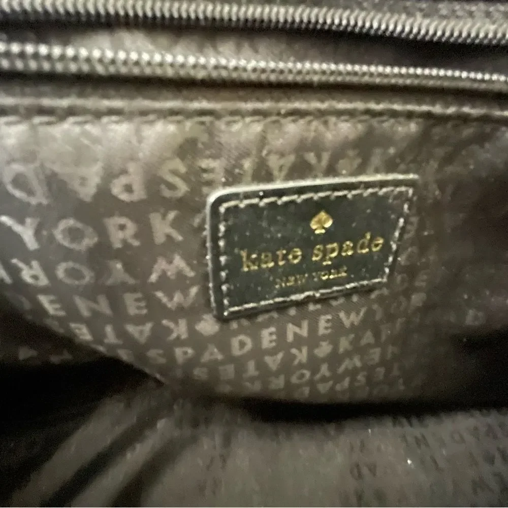 Kate Spade Purse - Totebag - Cream & Black - Y2k Shoulder Purse - Crossbody Bag